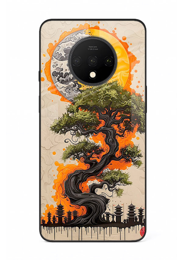Fiery Dragon Tree glowing dragon tree artwork OnePlus 7T glass back cover
