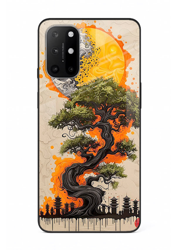 Fiery Dragon Tree glowing dragon tree artwork OnePlus 8T glass back cover