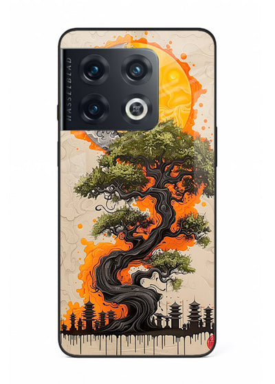 Fiery Dragon Tree glowing dragon tree artwork OnePlus 10 Pro glass back cover
