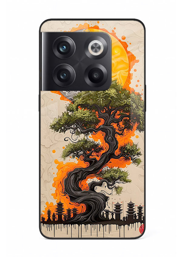 Fiery Dragon Tree glowing dragon tree artwork OnePlus 10T glass back cover