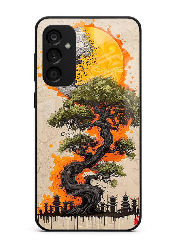 Fiery Dragon Tree glowing dragon tree artwork Samsung A14 5G glass back cover