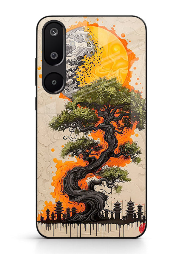 Fiery Dragon Tree glowing dragon tree artwork Samsung M16 5G glass back cover