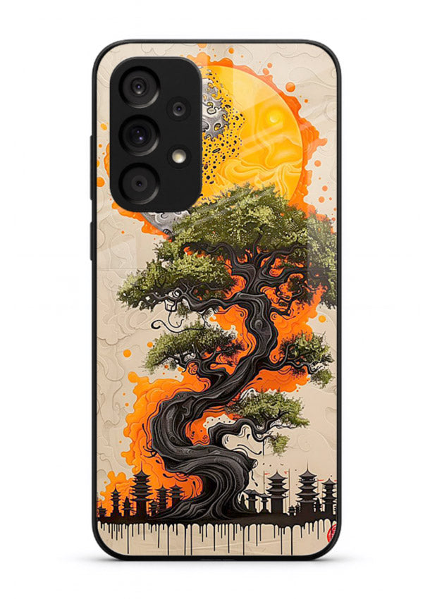 Fiery Dragon Tree glowing dragon tree artwork Samsung A33 5G glass back cover