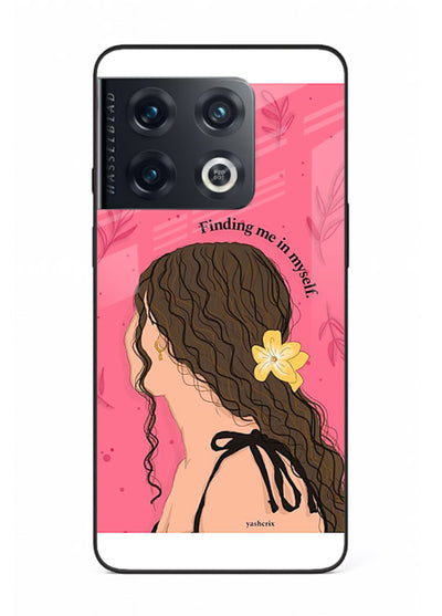 Floral Girl Portrait pastel illustration OnePlus 10 Pro glass back cover
