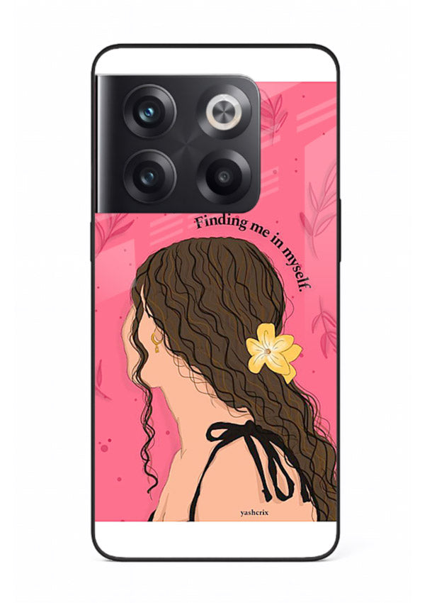 Floral Girl Portrait pastel illustration OnePlus 10T glass back cover