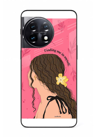 Floral Girl Portrait pastel illustration OnePlus 11 glass back cover