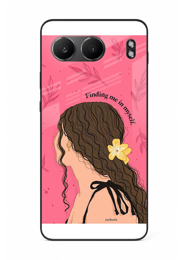 Floral Girl Portrait pastel illustration OnePlus Nord 4 glass back cover