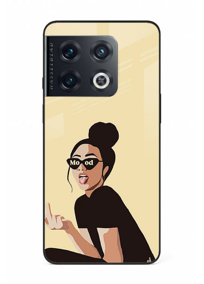 Girl In Glasses stylish portrait OnePlus 10 Pro glass back cover