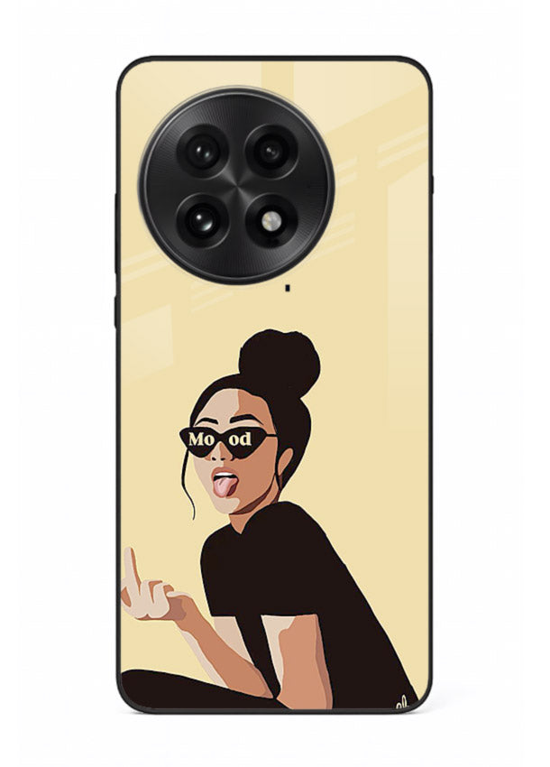 Girl In Glasses stylish portrait OnePlus 13 glass back cover