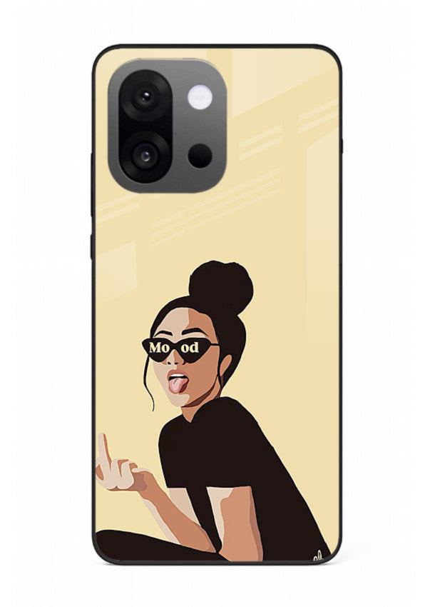 Girl In Glasses stylish portrait OnePlus 13s glass back cover