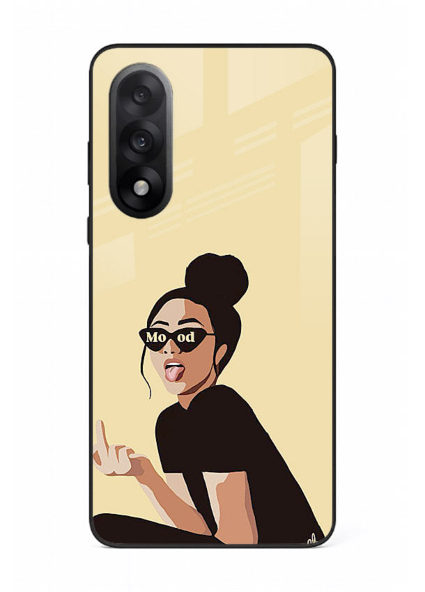 Girl In Glasses stylish portrait OnePlus Nord 5 glass back cover