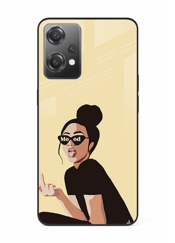 Girl In Glasses stylish portrait OnePlus Nord CE2 Lite 5G glass back cover