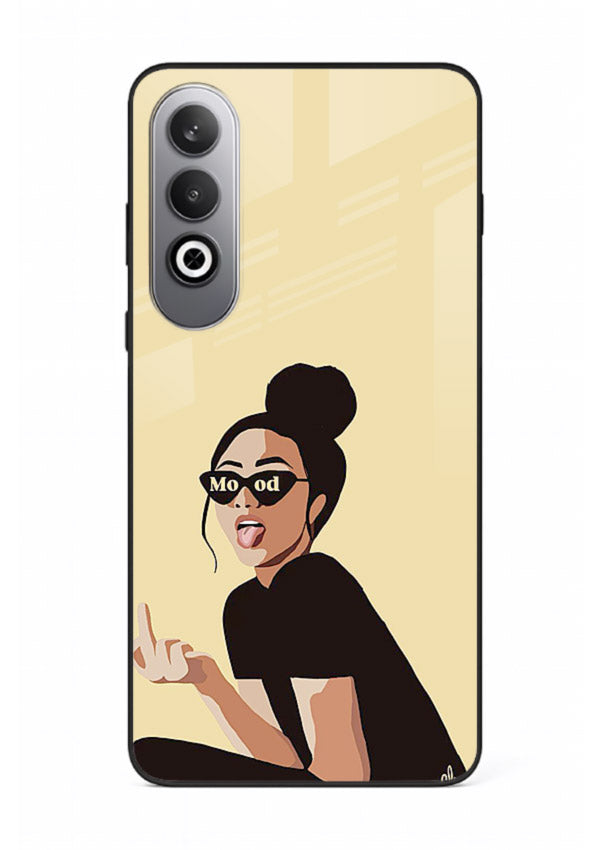 Girl In Glasses stylish portrait OnePlus Nord CE4 glass back cover