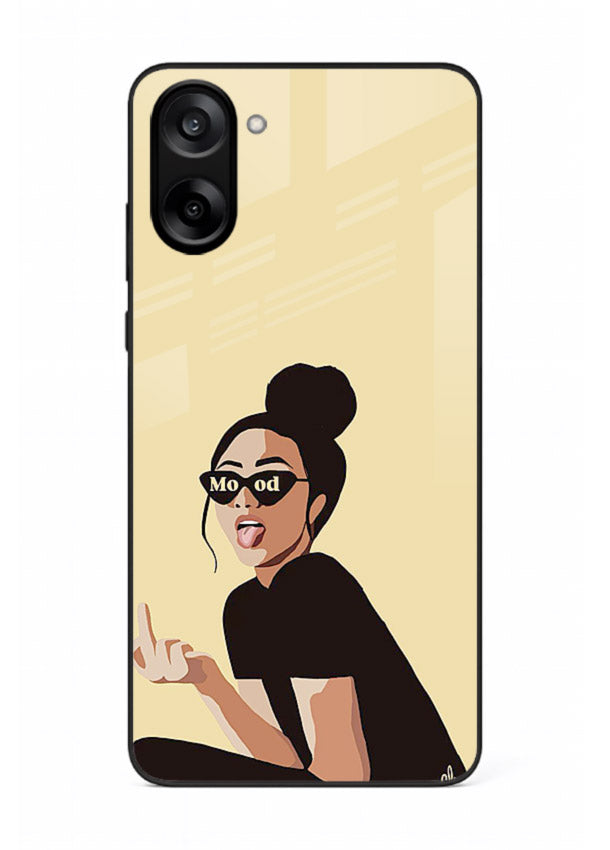 Girl In Glasses stylish portrait OnePlus Nord CE5 glass back cover