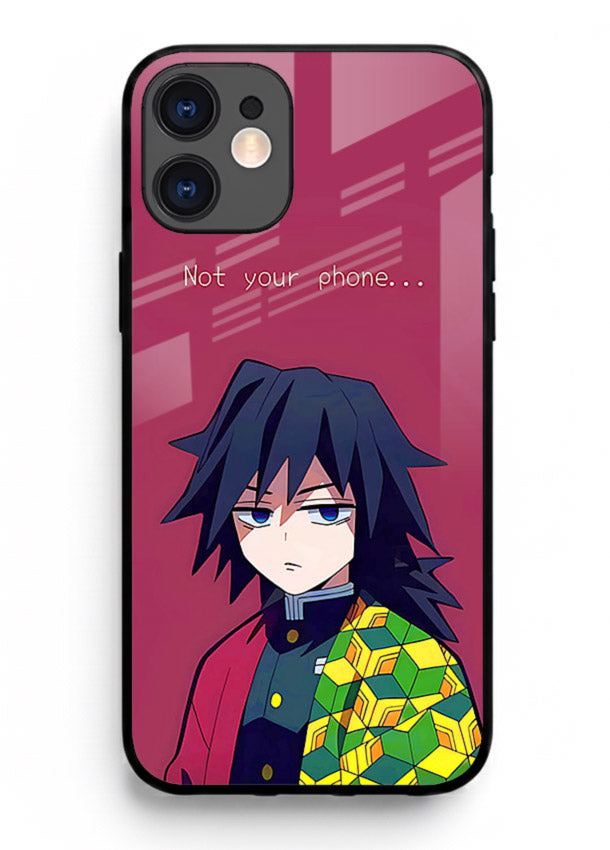giyu water hashira demon slayer art iphone 11 glass cover calm portrait case