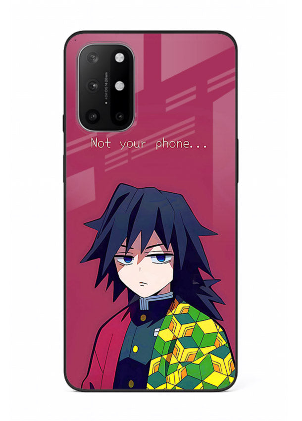 giyu water hashira demon slayer art OnePlus 8T glass cover calm portrait case