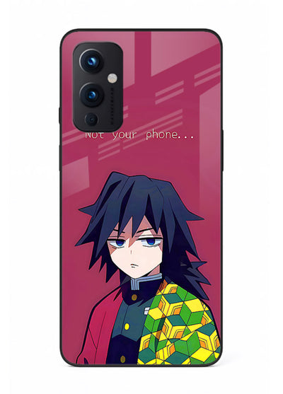 giyu water hashira demon slayer art OnePlus 9 Pro glass cover calm portrait case