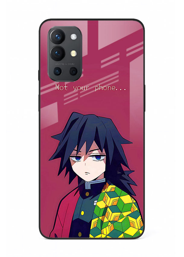 giyu water hashira demon slayer art OnePlus 9R glass cover calm portrait case