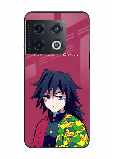 giyu water hashira demon slayer art OnePlus 10 Pro glass cover calm portrait case
