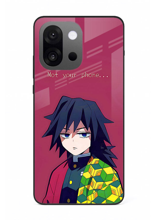 giyu water hashira demon slayer art OnePlus 13s glass cover calm portrait case