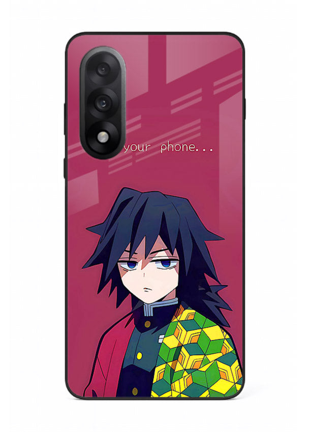 giyu water hashira demon slayer art OnePlus Nord 5 glass cover calm portrait case