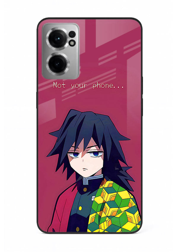 giyu water hashira demon slayer art OnePlus Nord CE2 5G glass cover calm portrait case