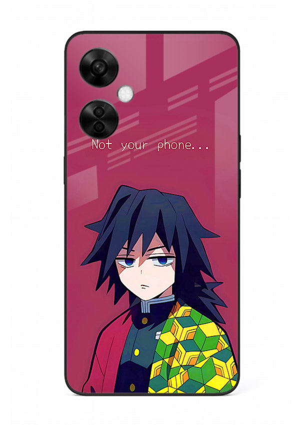 giyu water hashira demon slayer art OnePlus Nord CE3 Lite glass cover calm portrait case
