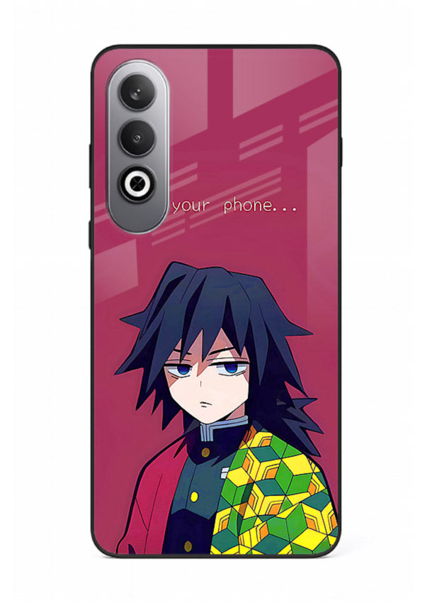 giyu water hashira demon slayer art OnePlus Nord CE4 glass cover calm portrait case