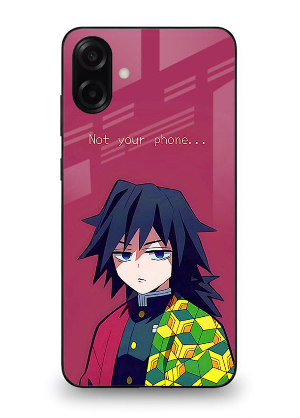 giyu water hashira demon slayer art Samsung A07 4G glass cover calm portrait case