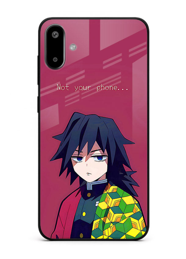 giyu water hashira demon slayer art Samsung F06 5G glass cover calm portrait case
