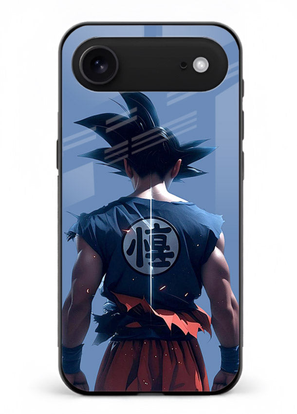 goku back view calm anime art iphone 18 air glass cover sunset inspired dbz case