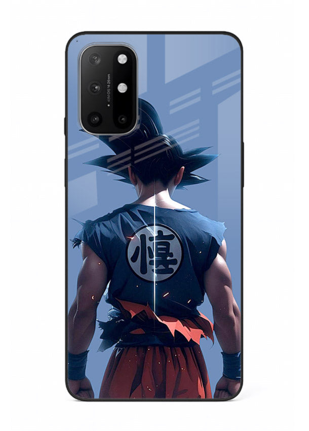 goku back view calm anime art OnePlus 8T glass cover sunset inspired dbz case