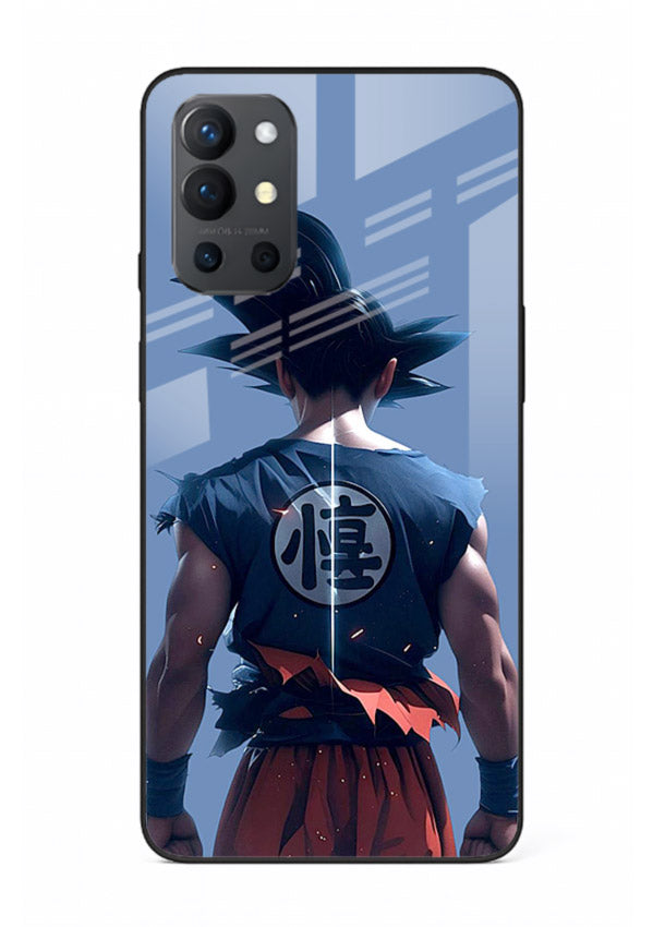 goku back view calm anime art OnePlus 9R glass cover sunset inspired dbz case