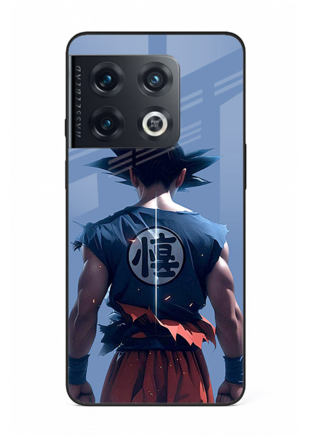 goku back view calm anime art OnePlus 10 Pro glass cover sunset inspired dbz case