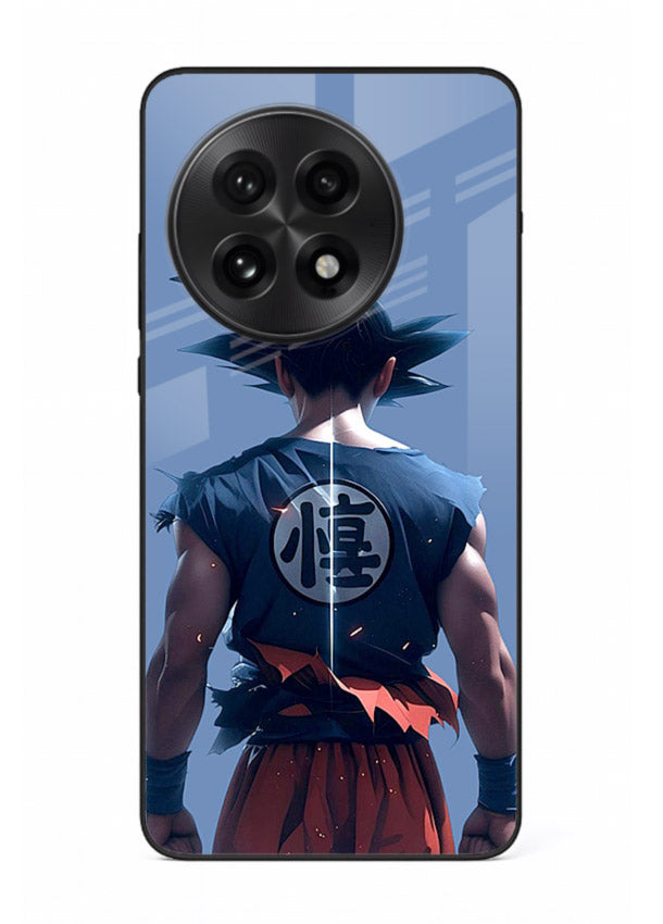 goku back view calm anime art OnePlus 13R glass cover sunset inspired dbz case
