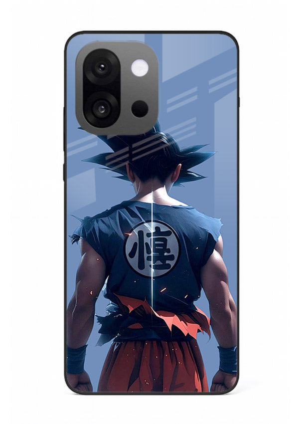 goku back view calm anime art OnePlus 13s glass cover sunset inspired dbz case