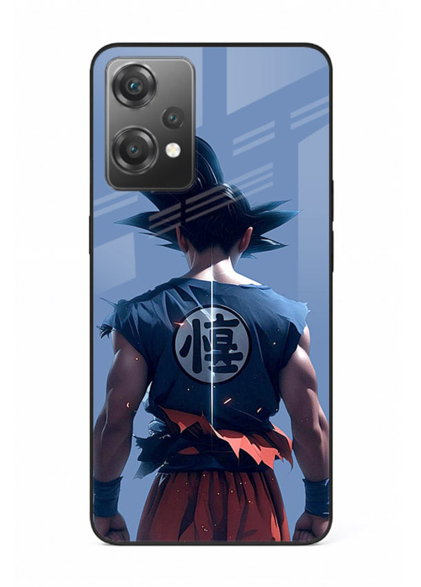 goku back view calm anime art OnePlus Nord CE2 Lite 5G glass cover sunset inspired dbz case