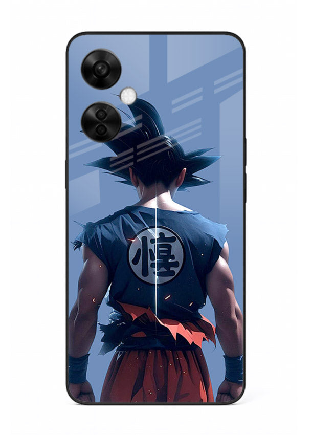 goku back view calm anime art OnePlus Nord CE3 Lite glass cover sunset inspired dbz case