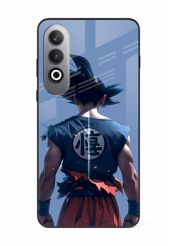 goku back view calm anime art OnePlus Nord CE4 glass cover sunset inspired dbz case