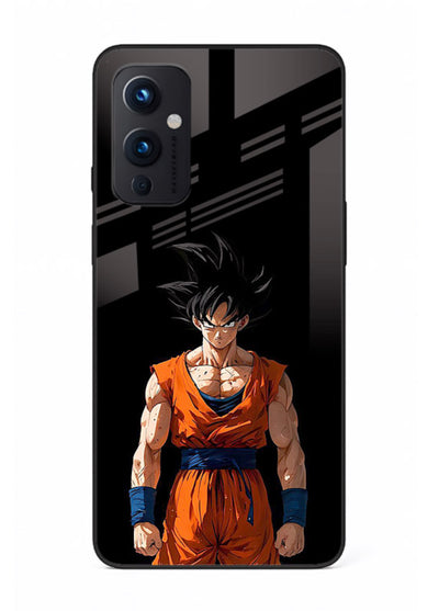 goku dark mode intense anime art OnePlus 9 Pro glass cover dark dramatic dbz case