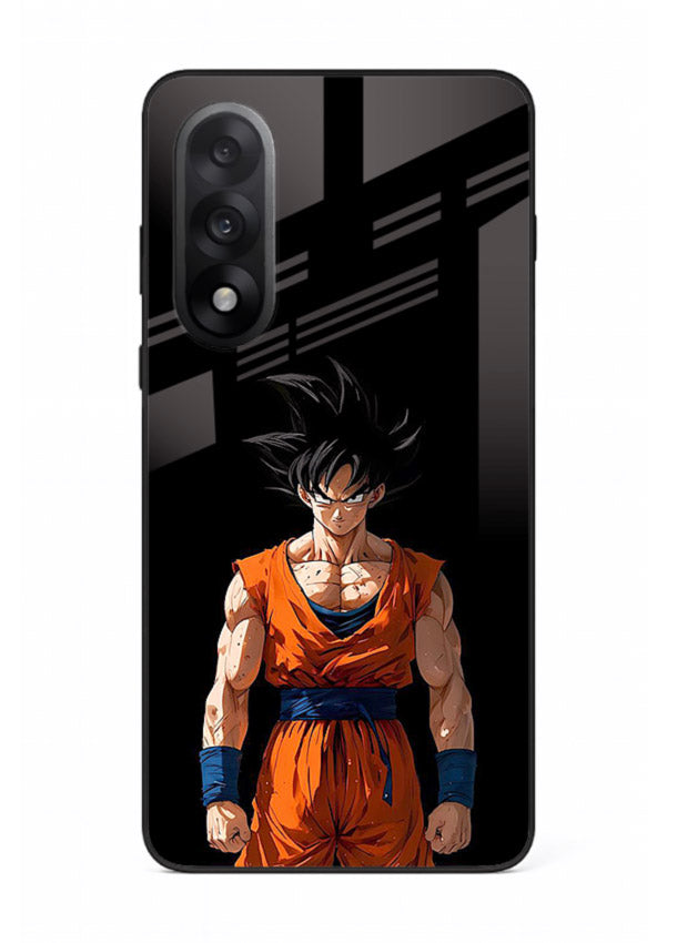 goku dark mode intense anime art OnePlus Nord 5 glass cover dark dramatic dbz case