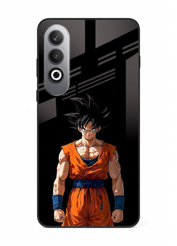 goku dark mode intense anime art OnePlus Nord CE4 glass cover dark dramatic dbz case