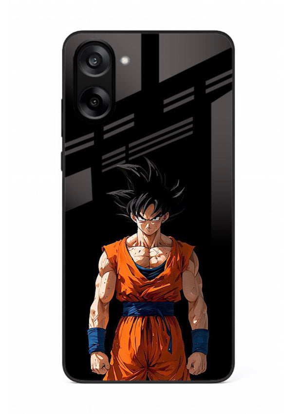 goku dark mode intense anime art OnePlus Nord CE5 glass cover dark dramatic dbz case