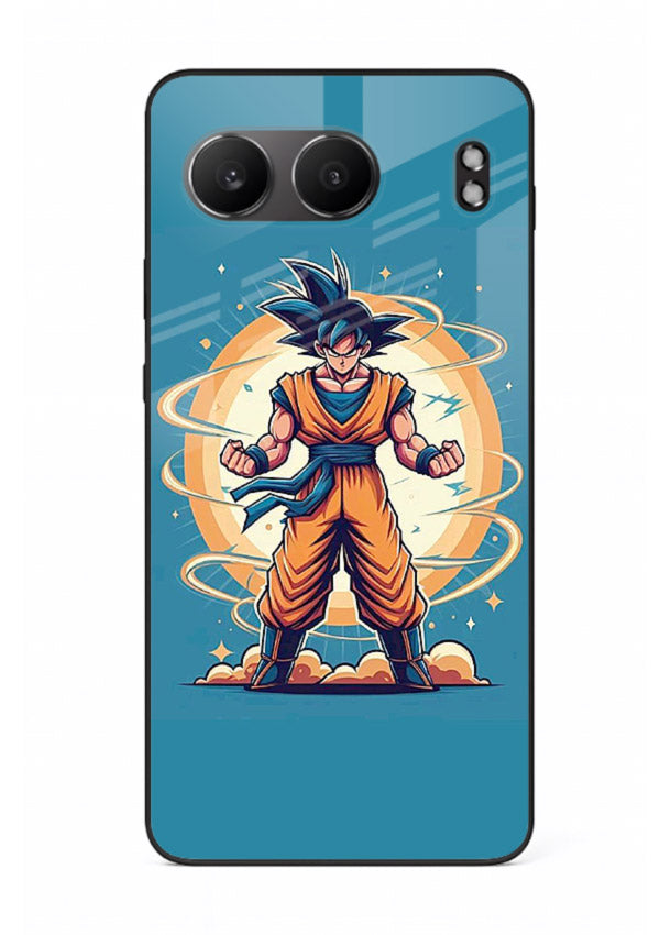 goku super aura blue anime art OnePlus Nord 4 glass cover power up energy case