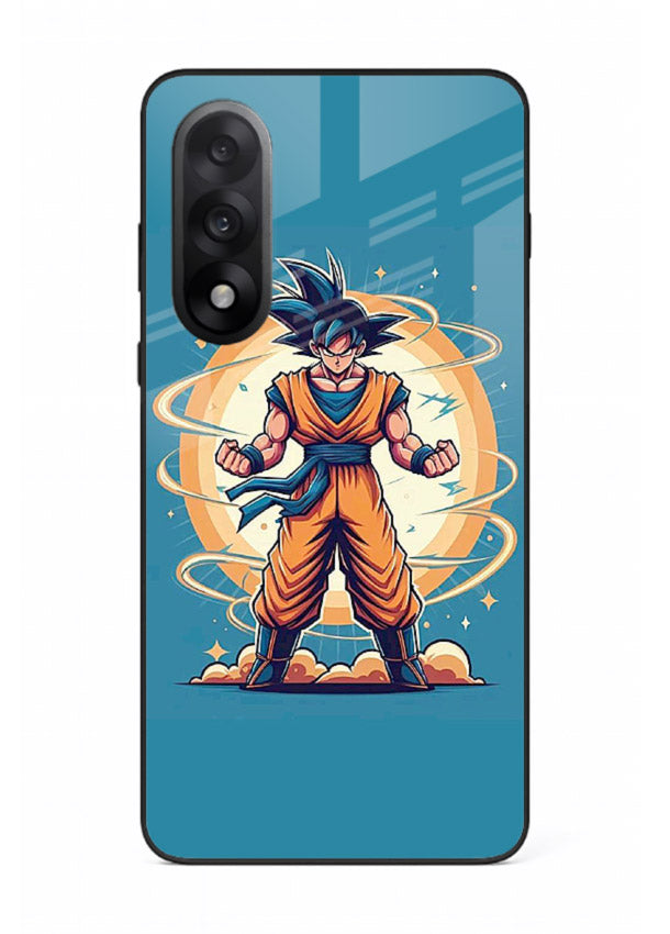 goku super aura blue anime art OnePlus Nord 5 glass cover power up energy case