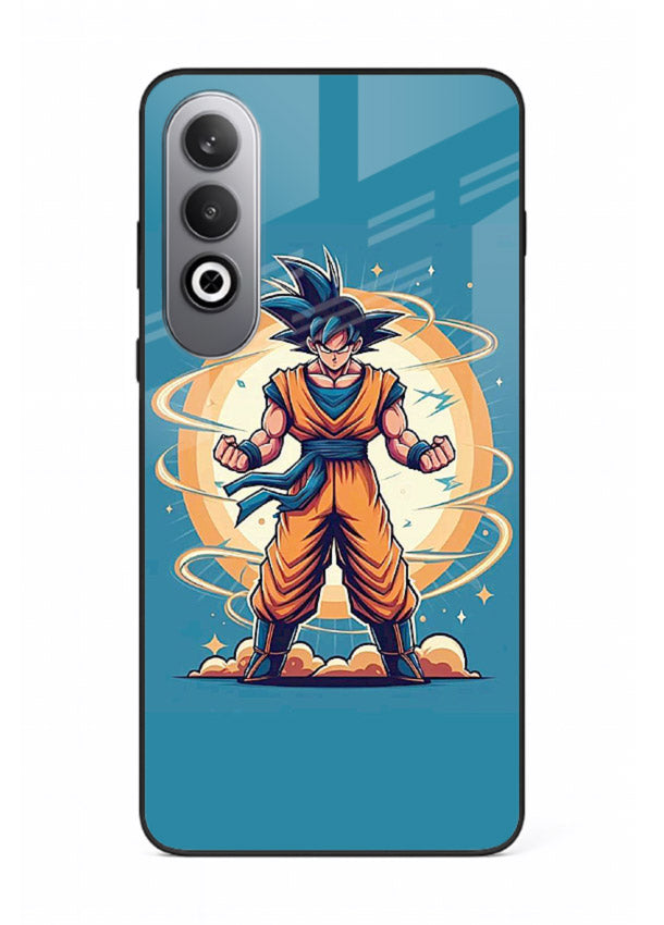 goku super aura blue anime art OnePlus Nord CE4 glass cover power up energy case