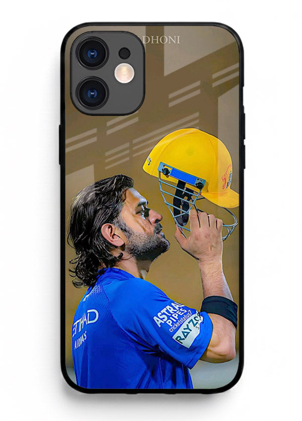 Cricket celebration artwork printed on premium tempered glass iPhone 11 back cover