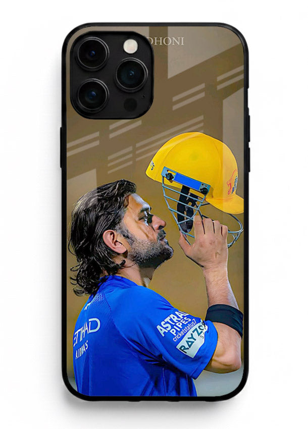 Cricket celebration artwork printed on premium tempered glass iPhone 13 Pro Max back cover