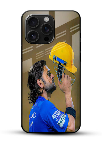 Cricket celebration artwork printed on premium tempered glass phone back cover - 1