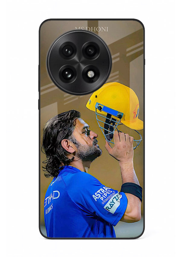 Cricket celebration artwork printed on premium tempered glass OnePlus 13R back cover